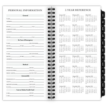 70-907-10 Executive AT-A-GLANCE Weekly // Monthly Planner Refill 2017 3-1//4 x 6-1//4